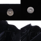 Prada One Handle Vintage Velour Nero Black Handbag — view 9