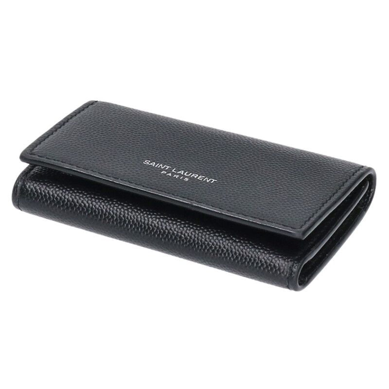 Saint Laurent Paris Leather 4-Ribbon Key Case — view 4