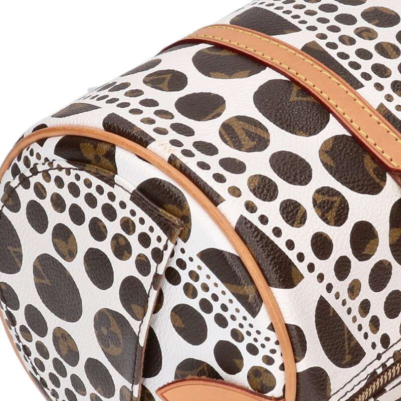 Louis Vuitton Papillon GM Yayoi Kusama Monogram Pumpkin Dot Handbag — view 5