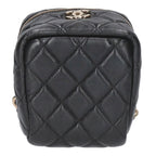Chanel Mini Vanity Lamb Skin Chain Handbag — view 4