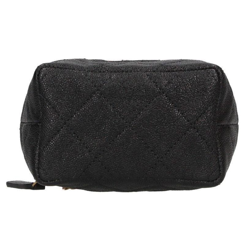 Chanel Mini Vanity Caviar Leather Chain Shoulder Bag — view 4