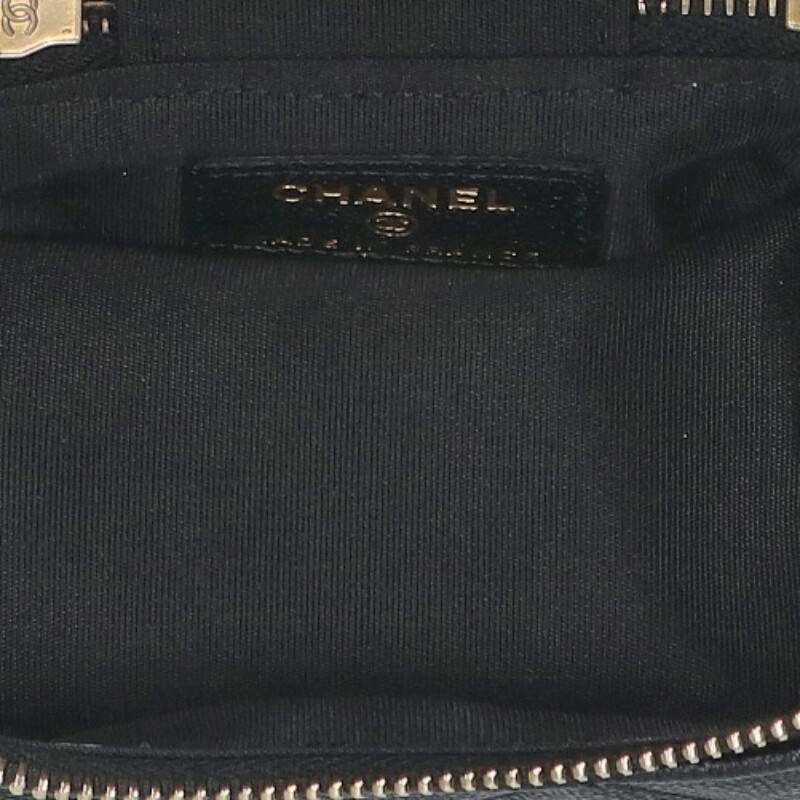 Chanel Mini Vanity Caviar Leather Chain Shoulder Bag — view 3