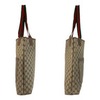 Gucci Vintage Sherry Line Beige GG Supreme Canvas Tote Shoulder Bag — view 6