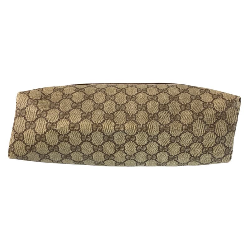 Gucci Vintage Sherry Line Beige GG Supreme Canvas Tote Shoulder Bag — view 9