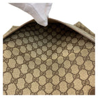 Gucci Vintage Sherry Line Beige GG Supreme Canvas Tote Shoulder Bag — view 8