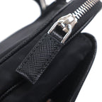 Prada Saffiano Leather Nylon Renylon Triangle Logo Plate Smartphone Case Bag — view 9