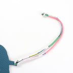 Hermes Petite Ash Charm Blue Green Togo Pumpkin Bag — view 6