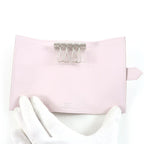 Hermes Bearn Chevre Mauve Pere Silver Hardware 4 Ring Key Case Engraved W — view 6