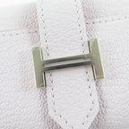 Hermes Bearn Chevre Mauve Pere Silver Hardware 4 Ring Key Case Engraved W — view 7