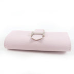 Hermes Bearn Chevre Mauve Pere Silver Hardware 4 Ring Key Case Engraved W — view 4