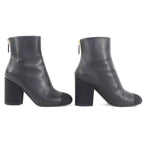 Chanel 22K Coco Mark Leather Ankle Boots with Gold Hardware Black 36 — view 4