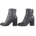 Chanel 22K Coco Mark Leather Ankle Boots with Gold Hardware Black 36 — view 3