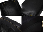Chanel Handbag Mini Boston Caviar Leather CC Logo Black Gold — view 8