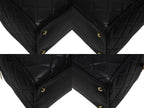 Chanel Handbag Mini Boston Caviar Leather CC Logo Black Gold — view 7