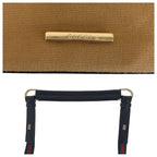 Gucci Sherry Line Beige Black Gold Hardware Canvas Leather 001 4286 — view 5