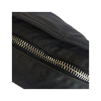 Prada Tessuto Triangle Logo Plate Black Silver Hardware Nylon Shoulder Bag — view 4