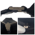 Prada Tessuto Triangle Logo Plate Black Silver Hardware Nylon Shoulder Bag — view 5
