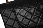 Chanel Quilted 25 Double Flap Chain Shoulder Bag CC Logo Lambskin Gold — view 7