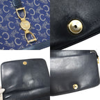 Celine Carriage One Shoulder Macadam Navy Gold 60 Bs100 — view 8