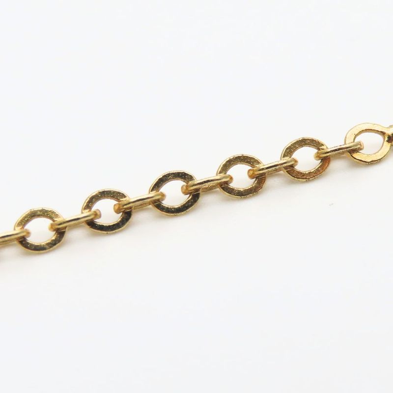 Christian Dior Necklace Metal Gold CD Logo Plated Accessories — view 9