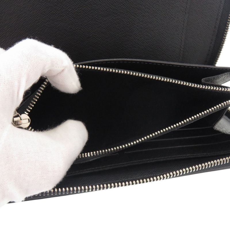 Louis Vuitton Zippy Organizer Epi Black Long Wallet 1074 — view 6