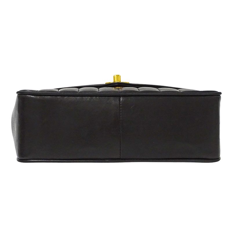 Chanel Bag Shoulder V Stitch Lambskin Black Gold Hardware — view 3
