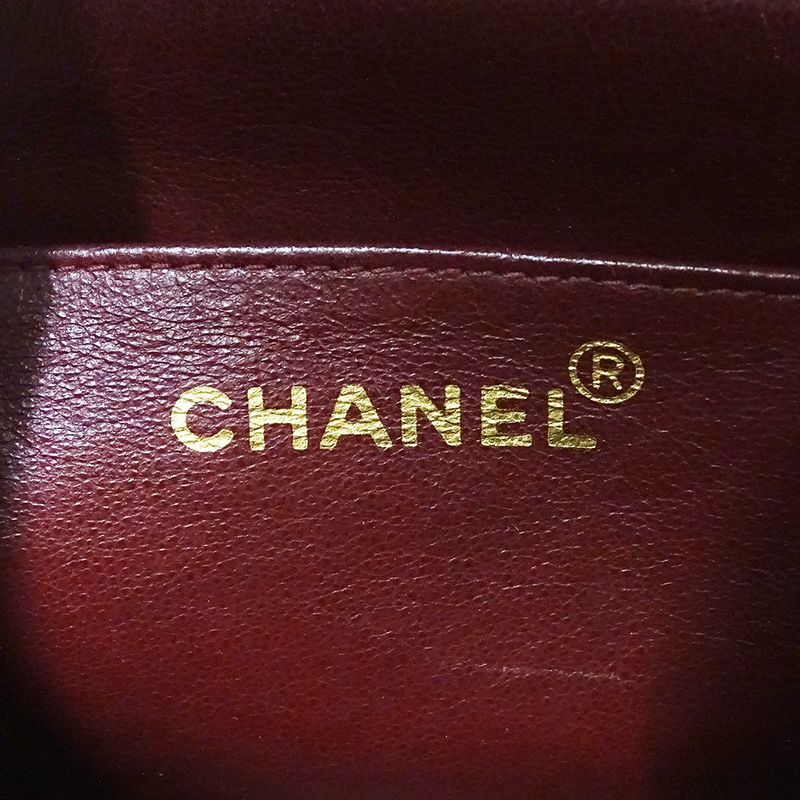 Chanel Bag Shoulder V Stitch Lambskin Black Gold Hardware — view 6