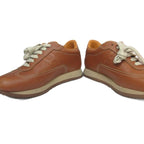 Hermes Quick Sneakers H Logo Leather Cowhide Low Cut 35.5 Brown Mnk 3 — view 5