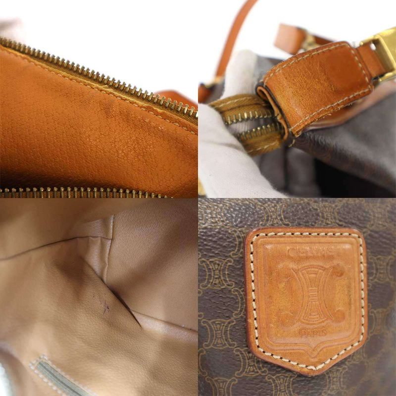 Celine Macadam Shoulder Bag Brown — view 8