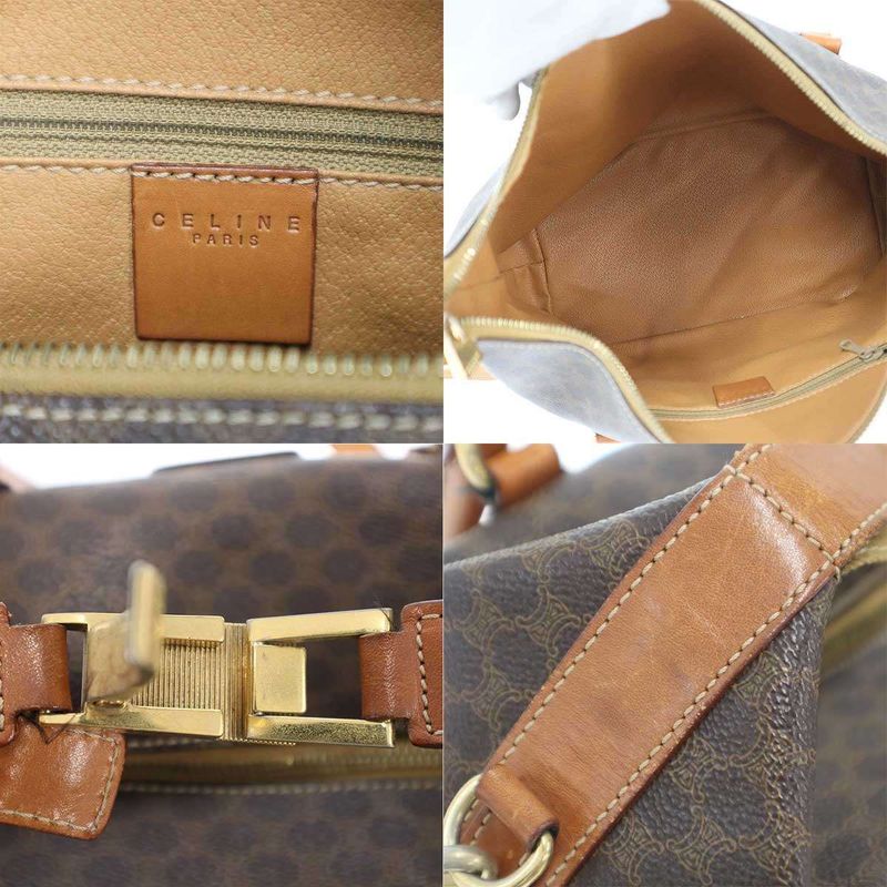 Celine Macadam Shoulder Bag Brown — view 7