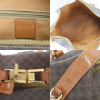 Celine Macadam Shoulder Bag Brown — view 7
