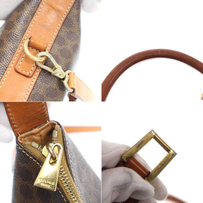Celine Macadam Shoulder Bag Brown — view 9