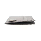 Prada Logo Plate Saffiano Leather Card Case 1 Mc223 Silver — view 4