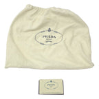 Prada Glace Zippers 2 Wayleather Bag Bn1592 Beige Black — view 8