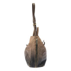 Prada Glace Zippers 2 Wayleather Bag Bn1592 Beige Black — view 3