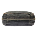 Prada Glace Zippers 2 Wayleather Bag Bn1592 Beige Black — view 4
