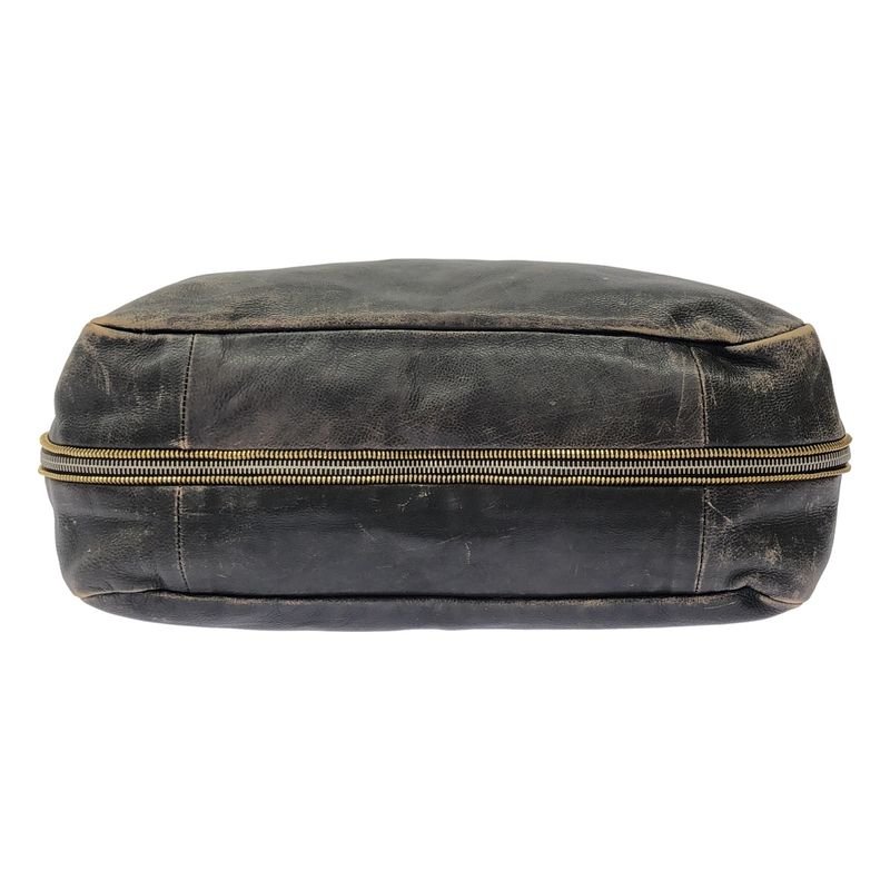 Prada Glace Zippers 2 Wayleather Bag Bn1592 Beige Black — view 4