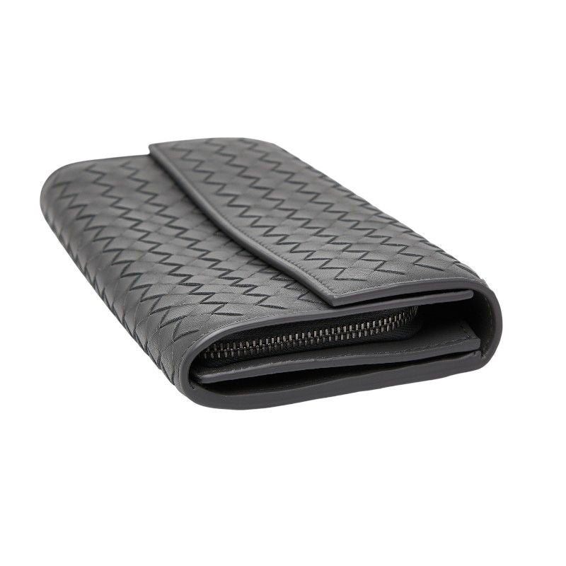 Bottega Veneta Intrecciato Gray Leather — view 4