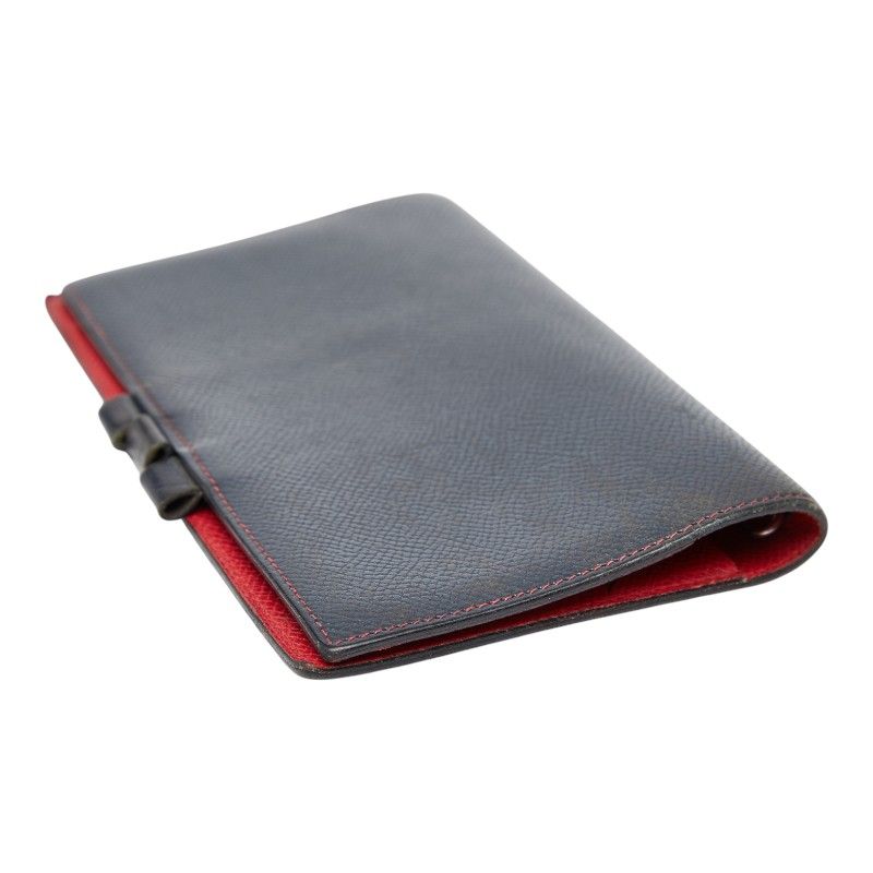 Hermes Agenda Navy Red Courchevel — view 6