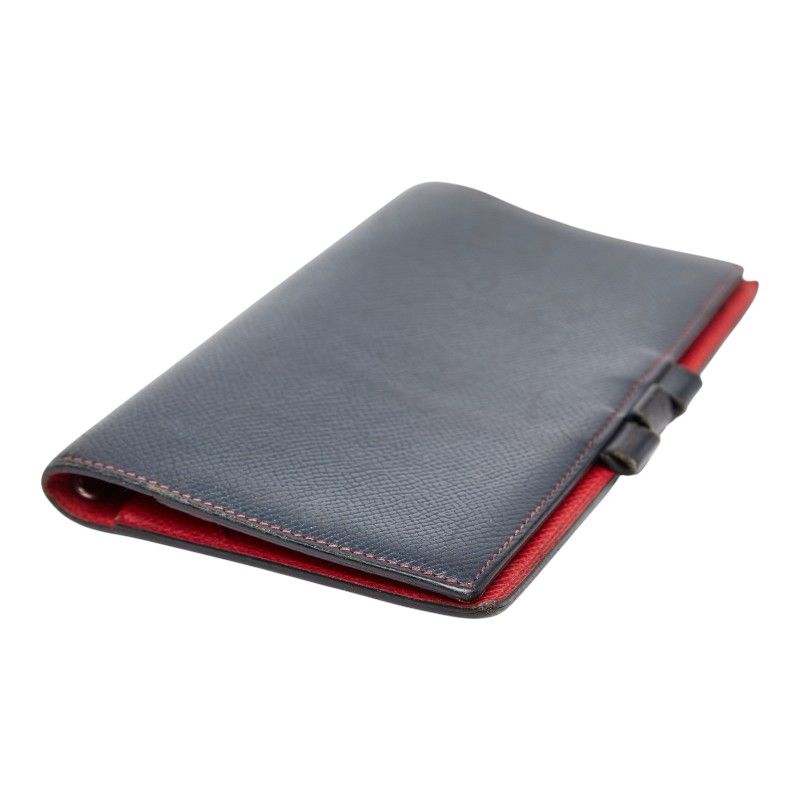 Hermes Agenda Navy Red Courchevel — view 5