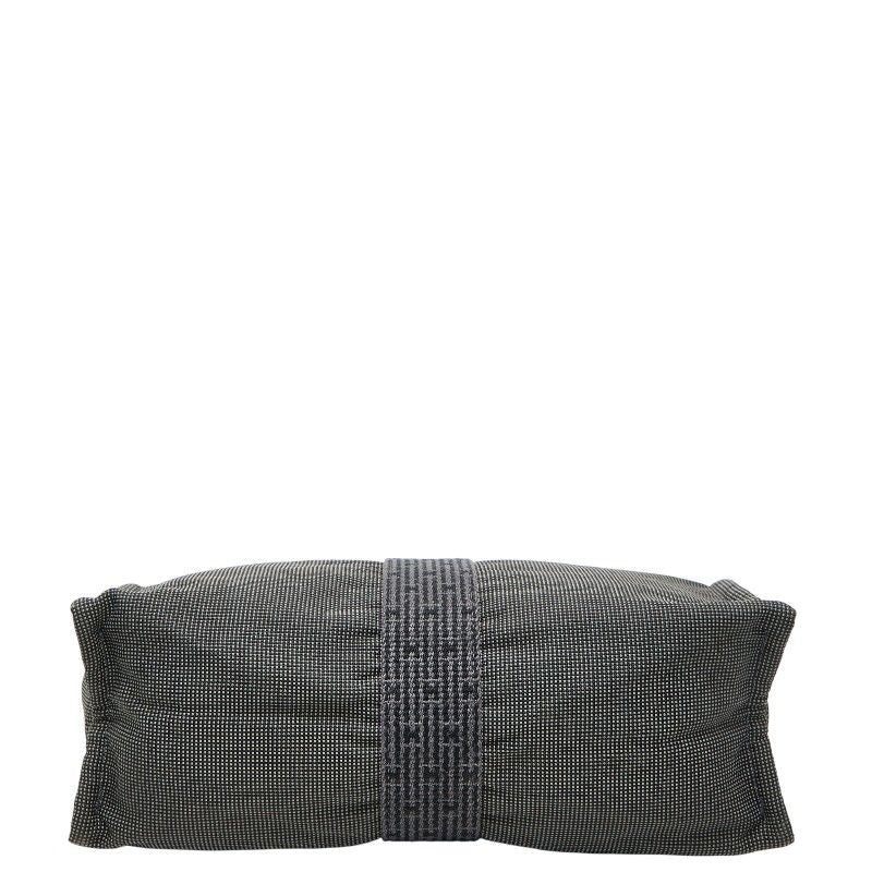 Hermes Her Line Clutch Bag Second Grey Black Canvas — view 3