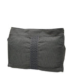Hermes Her Line Clutch Bag Second Grey Black Canvas — view 2