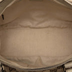 Gucci GG Canvas Shoulder Bag 2way Beige White Leather — view 4