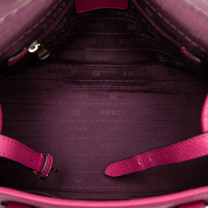 Loewe Anagram Alamo 28 Shoulder Bag 2-Way Pink Leather — view 4