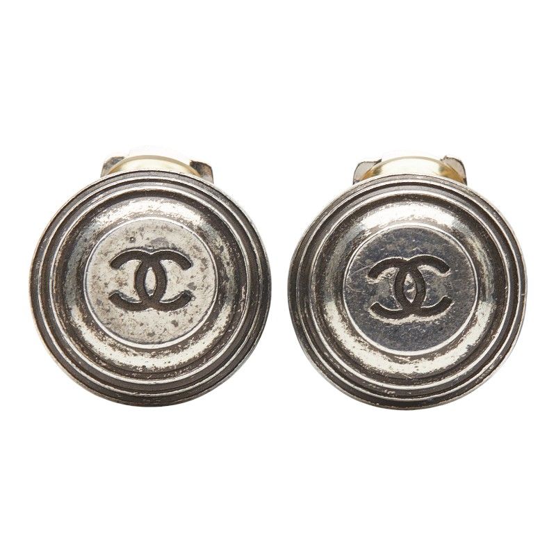 Chanel Coco Mark Silver Metal — view 3