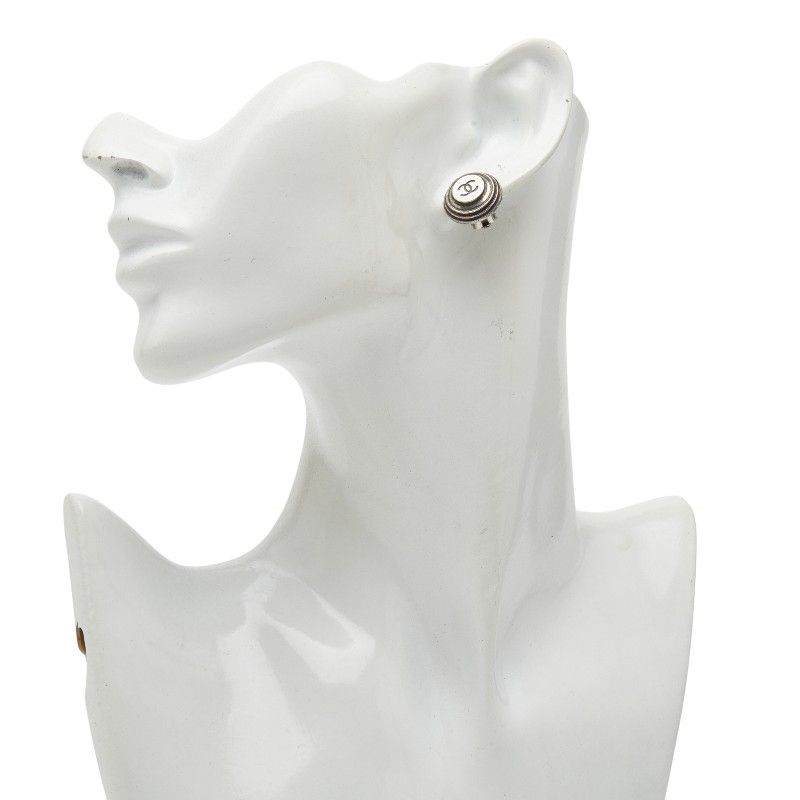 Chanel Coco Mark Silver Metal — view 7