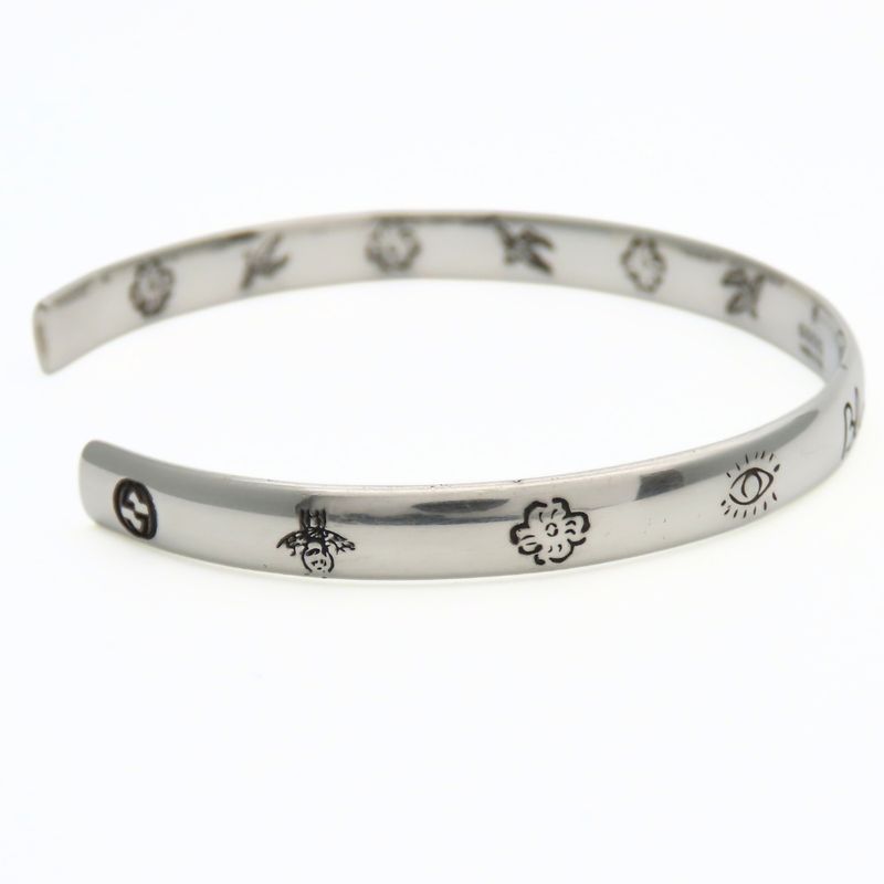Gucci Bangle Blind for Love 18 925 Silver 12.6 g Bracelet Accessory — view 3