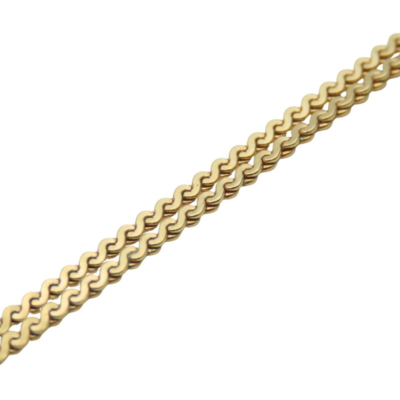 Christian Dior Necklace Metal Gold Logo Plated Accessories Women — view 7