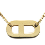 Christian Dior Necklace Metal Gold Logo Plated Accessories Women — view 3