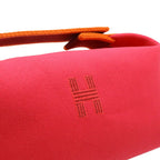 Hermes Brid a Black PM Bath Pouch Cosmetic Handbag Canvas — view 7